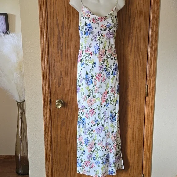 Alice + Olivia Harmony Slit Midi Wedding Guest Special Event Dress - Picture 3 of 6